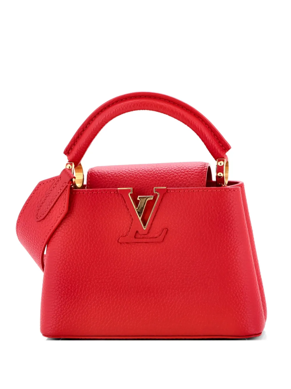 Louis Vuitton Pre-Owned Capucines Bag Leather Mini satchel - Rosso