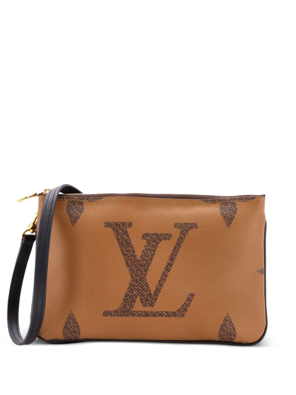 Louis Vuitton Pre-Owned Double Zip Pochette Reverse Monogram Giant clutch bag - Schwarz
