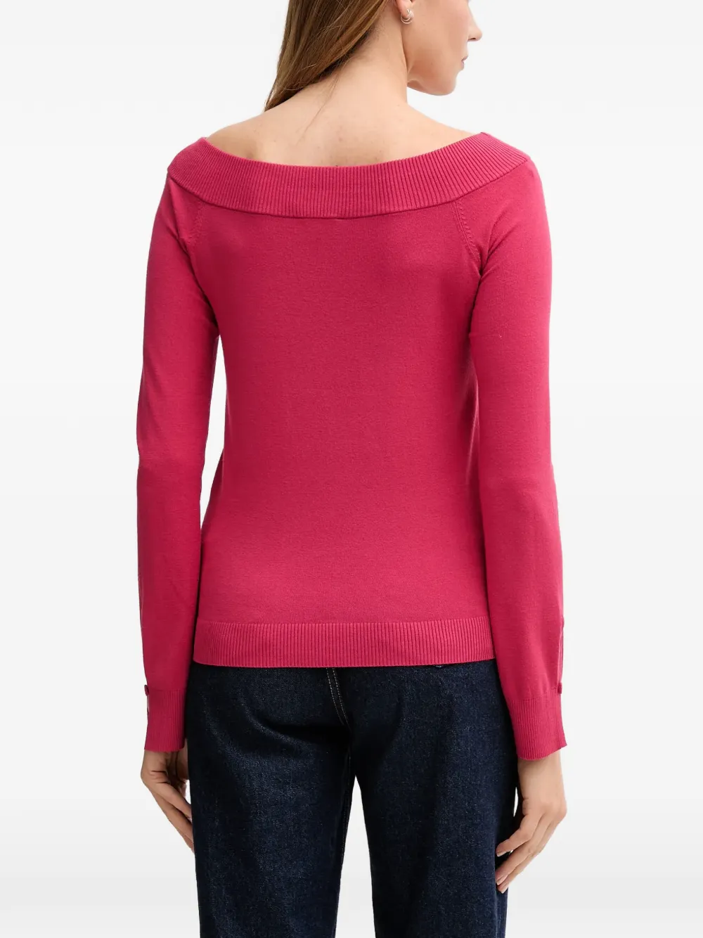 Benetton off-shoulder sweater Roze