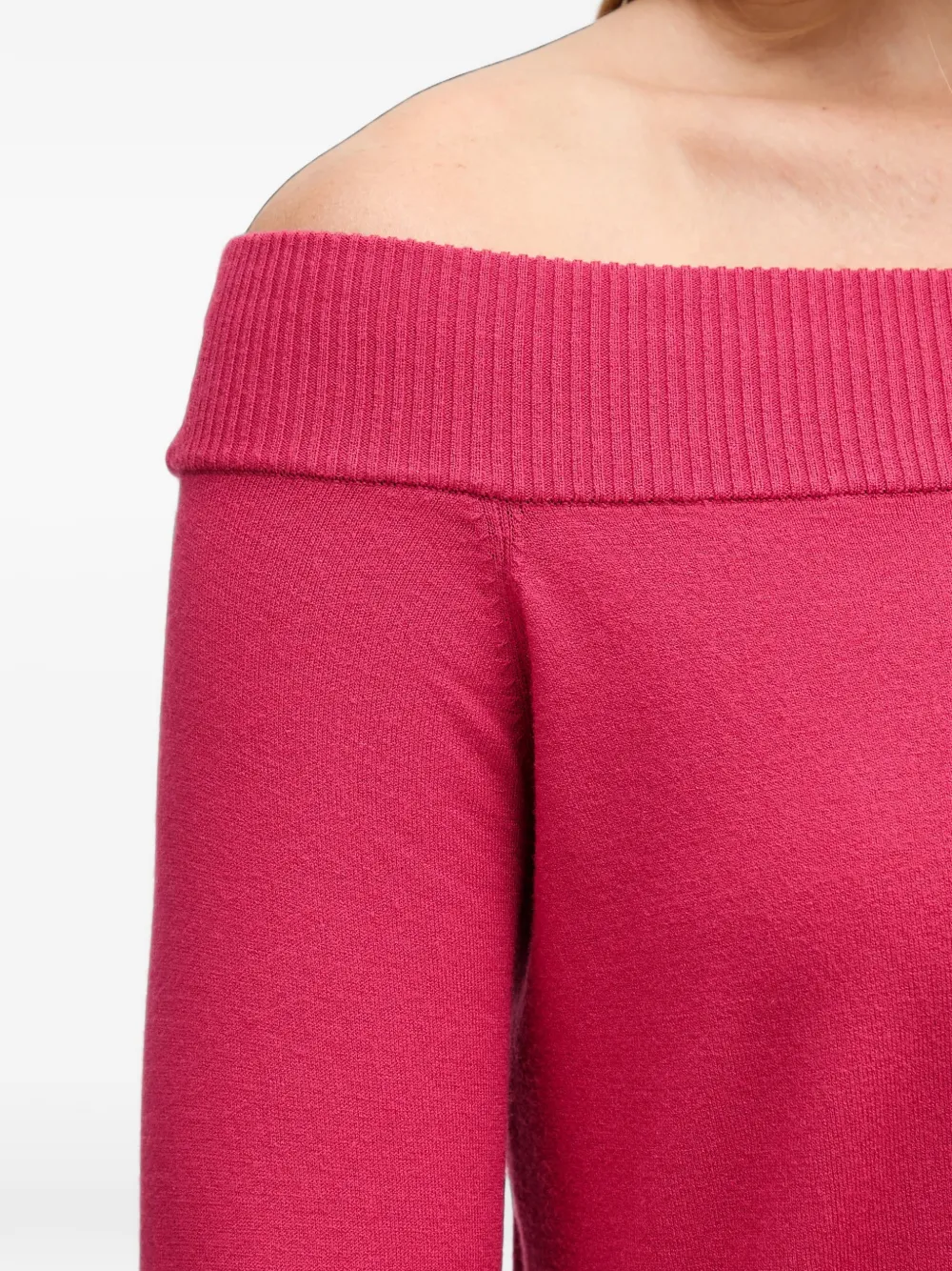 Benetton off-shoulder sweater Roze
