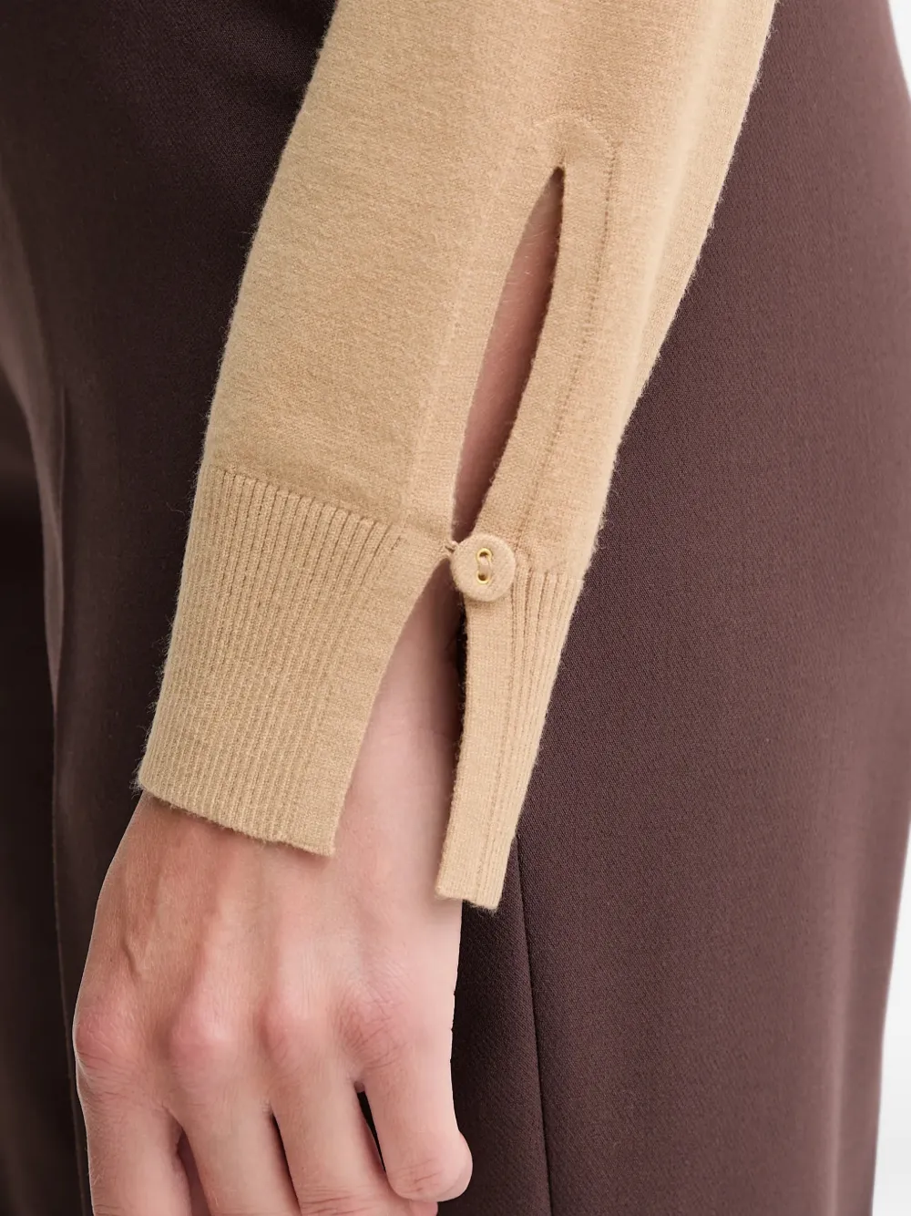 Benetton boat-neck sweater Beige