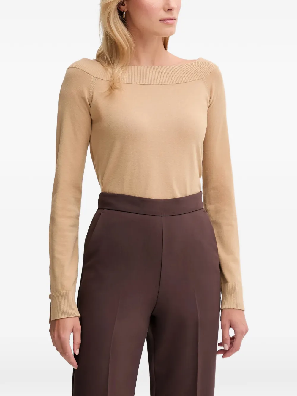 Benetton boat-neck sweater - Toni neutri