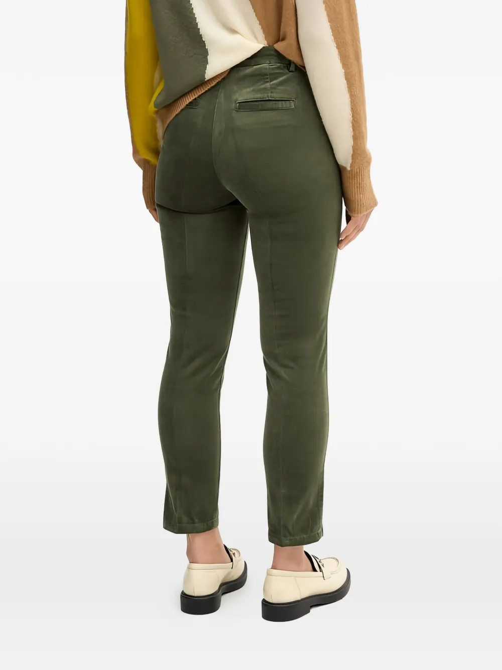 Benetton Ribfluwelen broek Groen