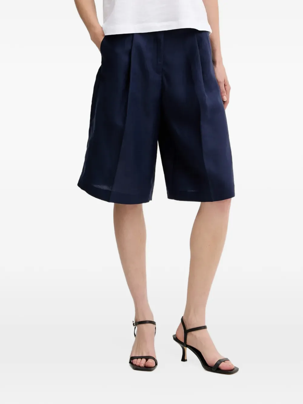 Benetton pleated shorts - Bleu Benetton pleated shorts - Bleu