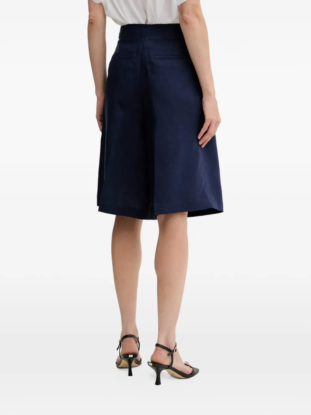 Benetton pleated shorts Blauw