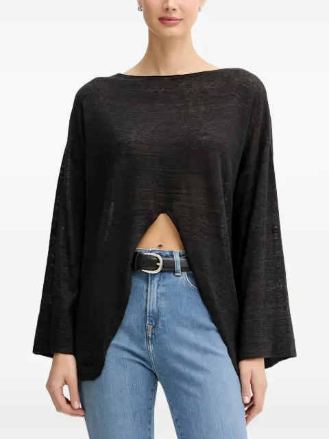 Benetton open-front wide-sleeved sweater