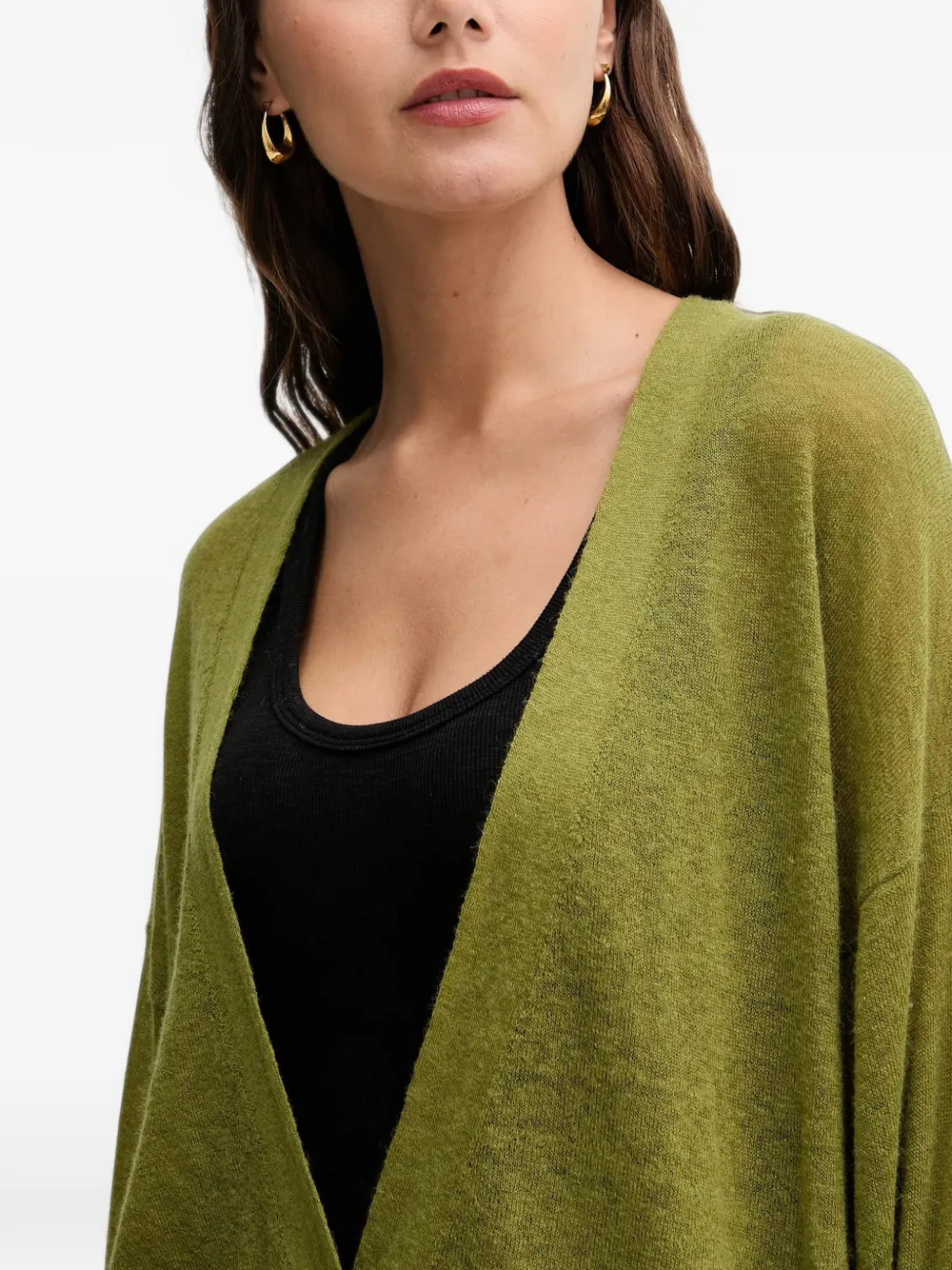 Benetton Vest met V-hals Groen
