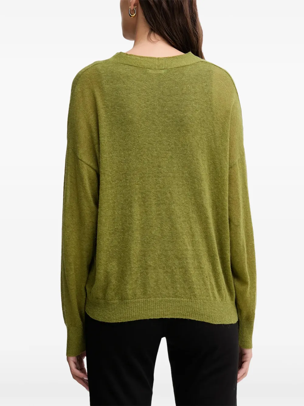 Benetton Vest met V-hals Groen