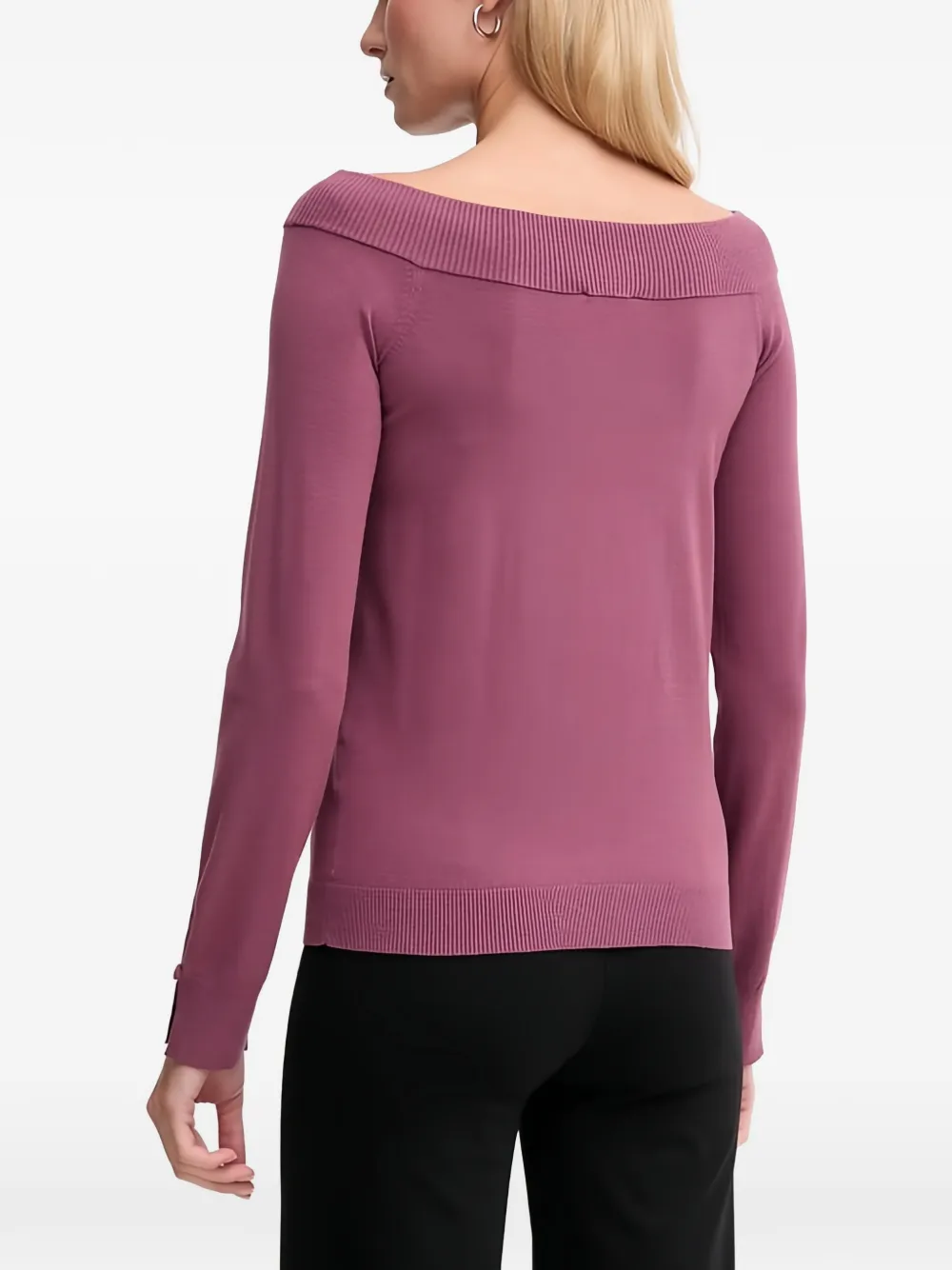 Benetton boat-neck sweater Paars