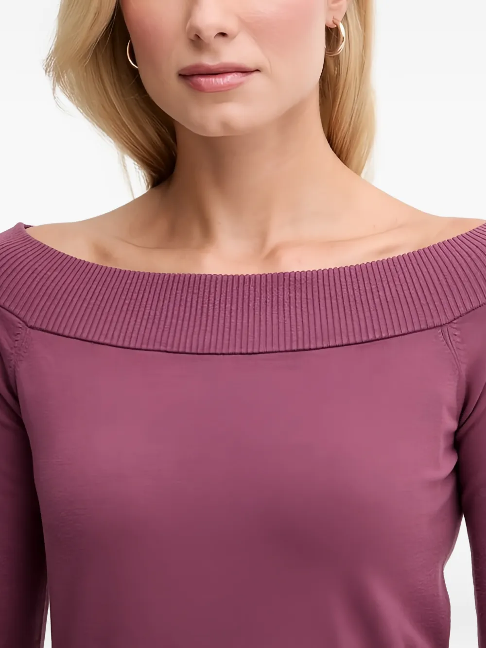 Benetton boat-neck sweater Paars