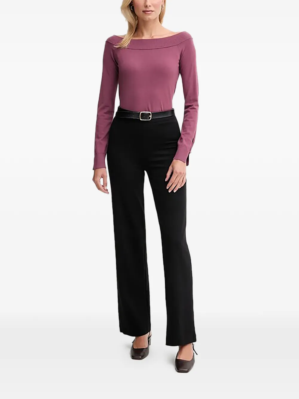 Benetton boat-neck sweater Paars