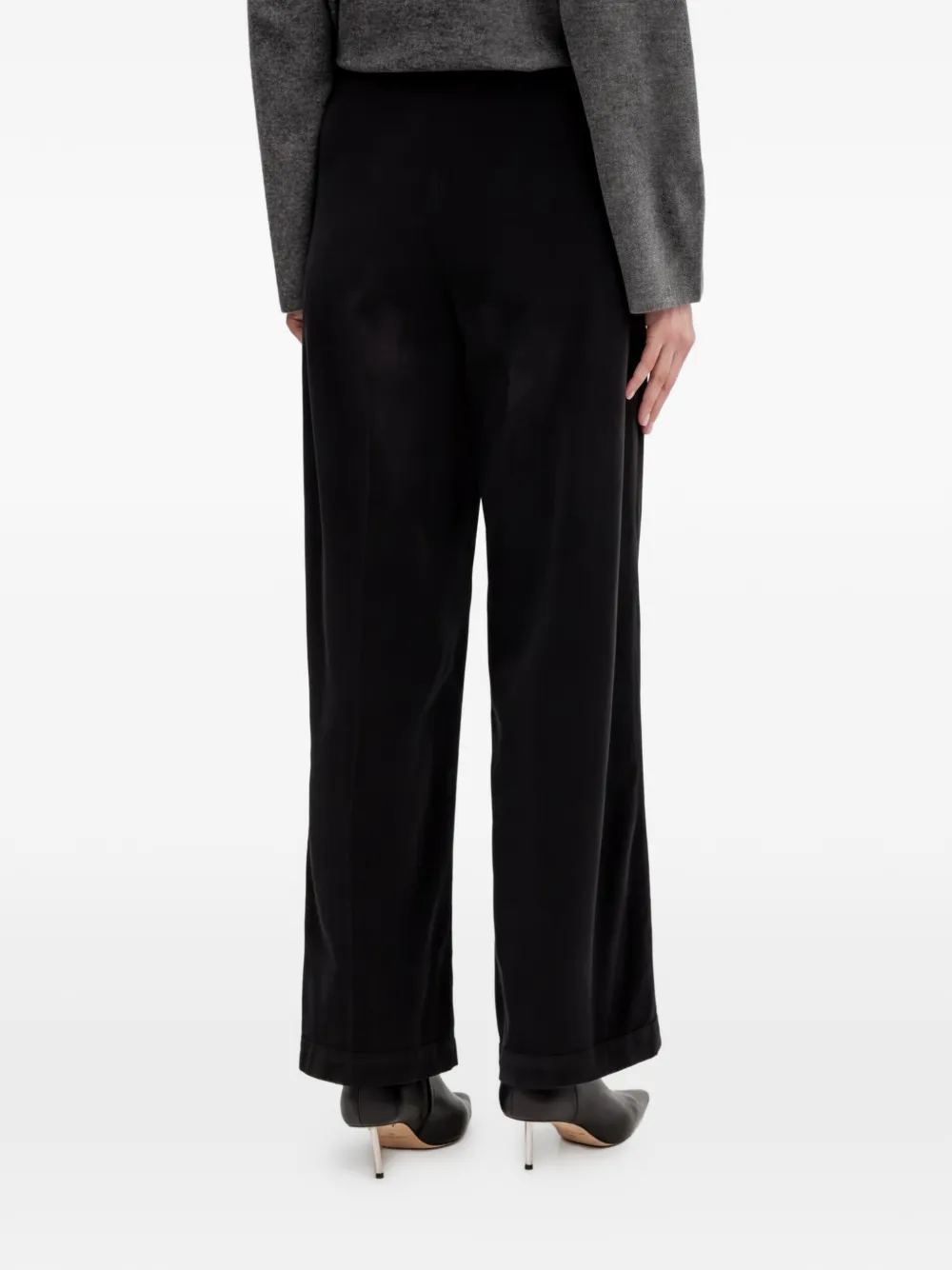 Benetton Ribfluwelen broek Zwart