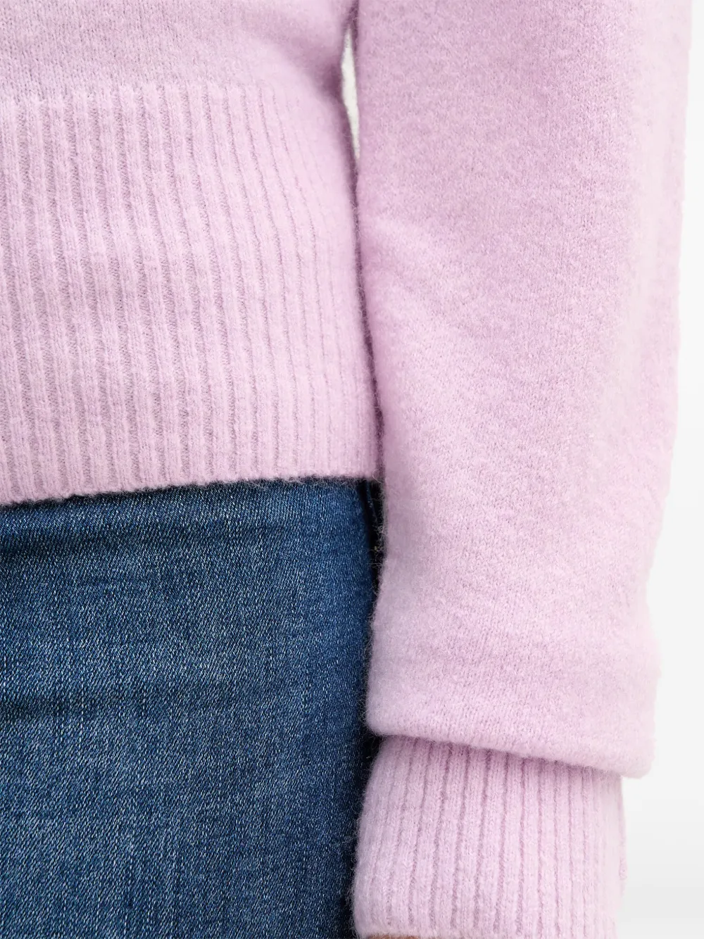 Benetton Trui met diepe ronde hals Roze