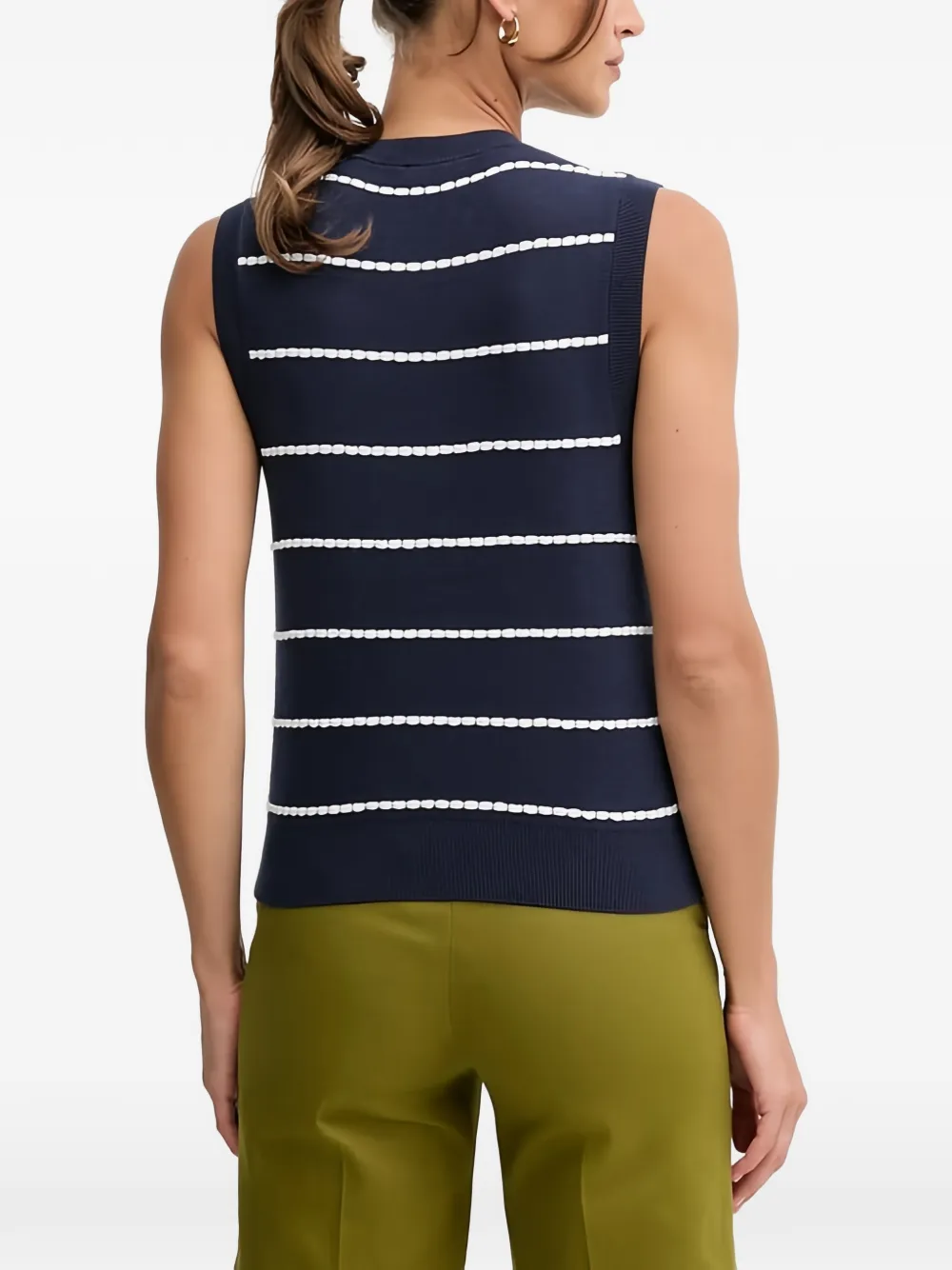  Benetton Top A Rayas - Azul 