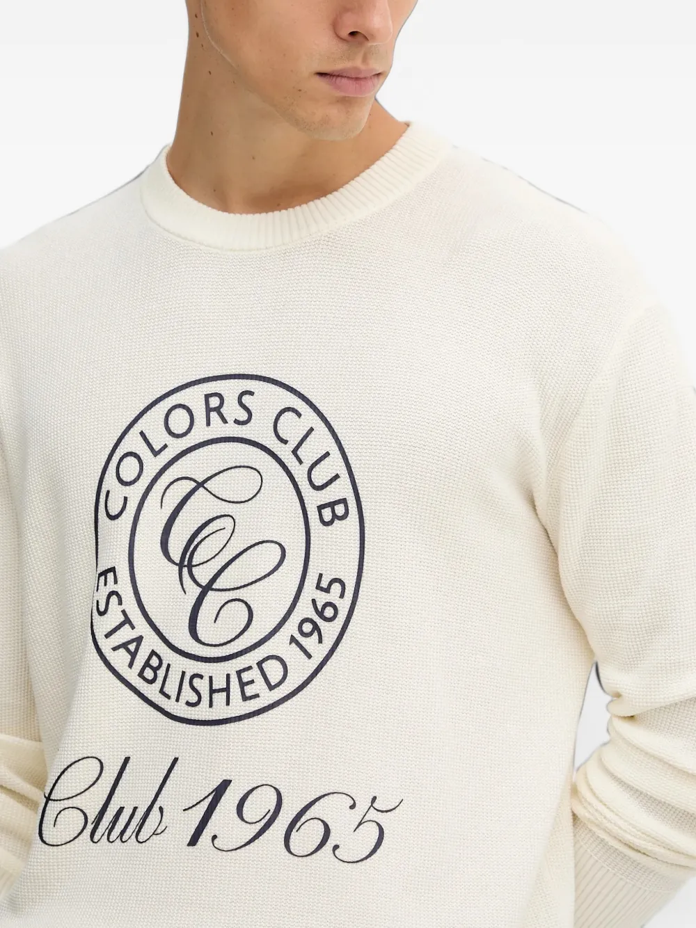Benetton crew-neck sweater Wit
