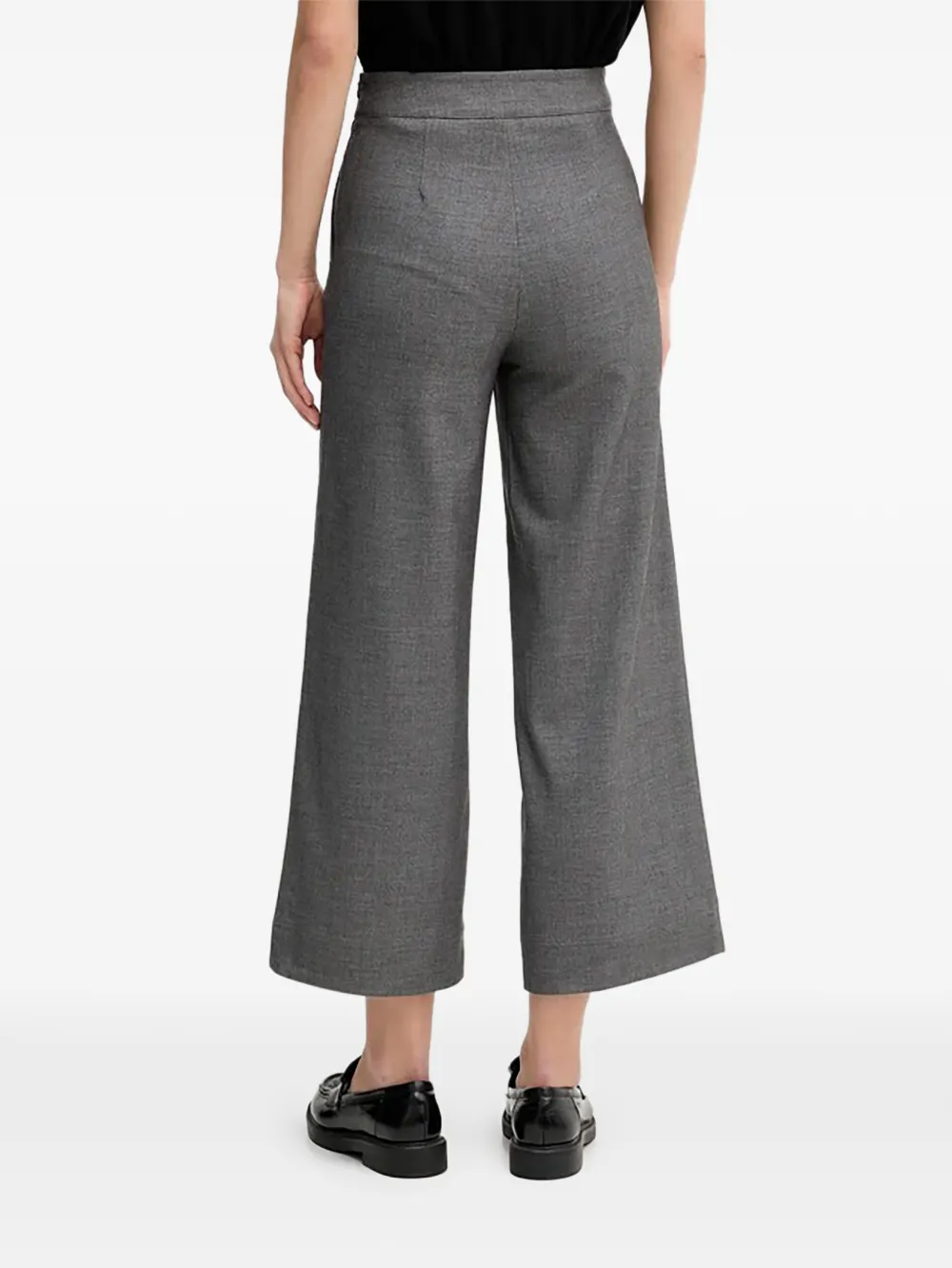 Benetton Broek met knoopdetail Grijs