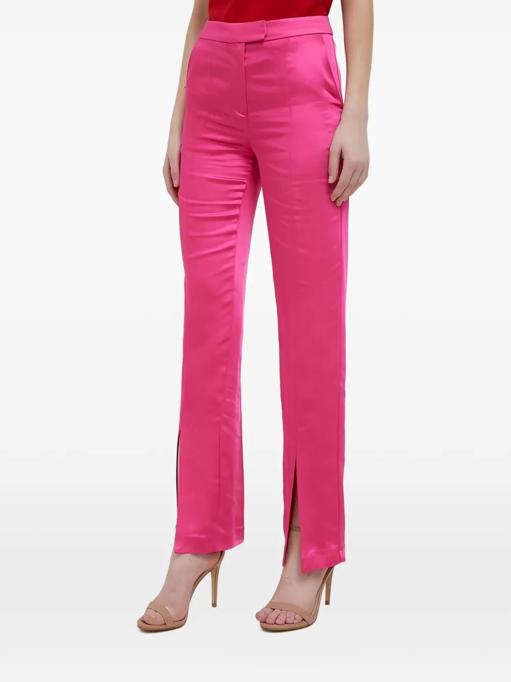 Benetton leg-slit trousers - Rosa