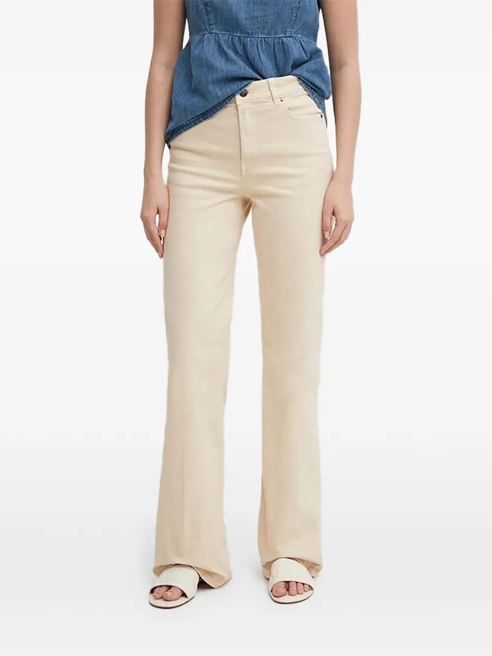 Benetton button-fastening belt-loops jeans - Toni neutri