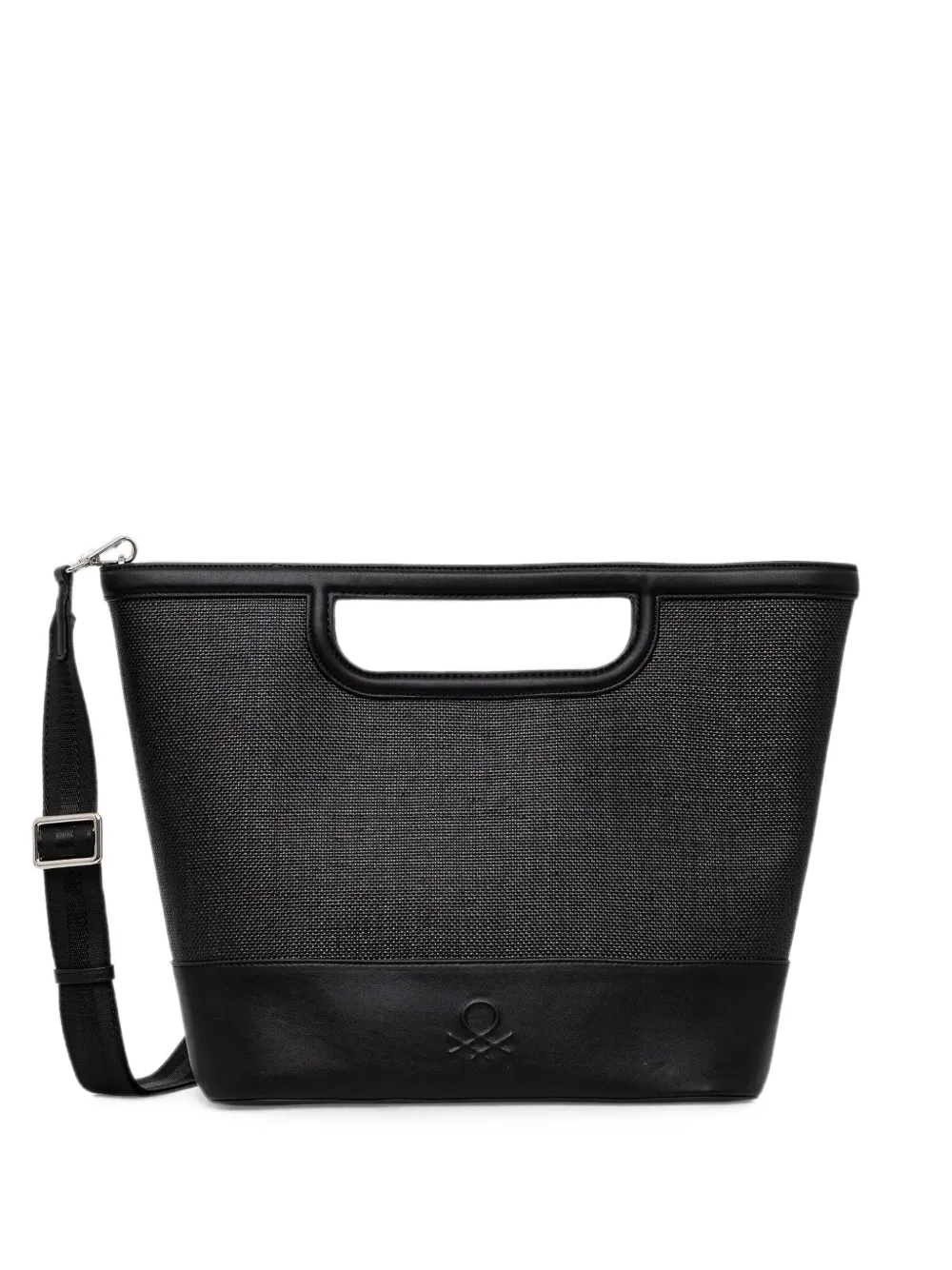 Benetton cut-out handle tote bag