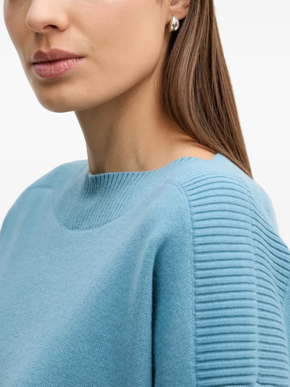 Benetton Ribgebreide trui Blauw