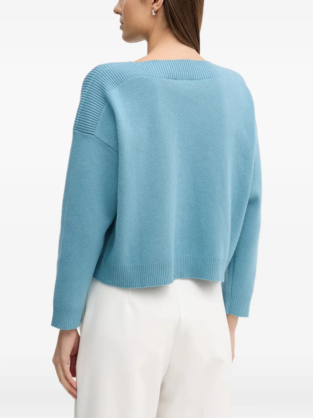 Benetton Ribgebreide trui Blauw