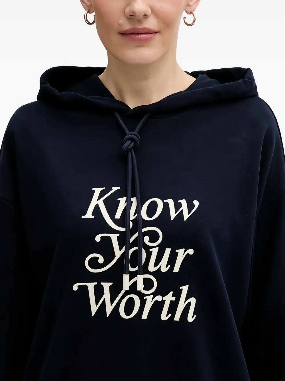 Benetton logo hoodie Blauw