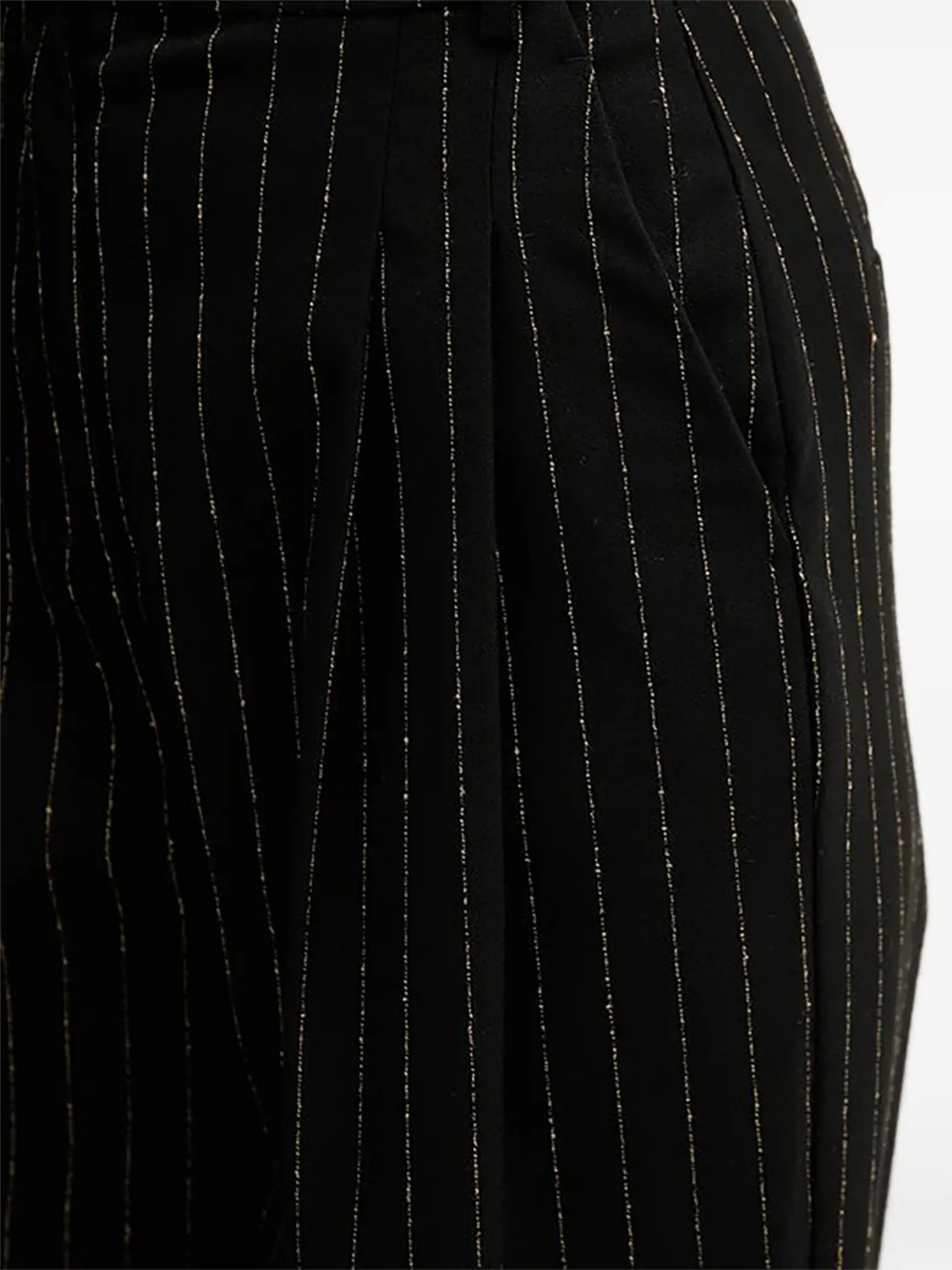 Benetton Broek met krijtstreep Zwart