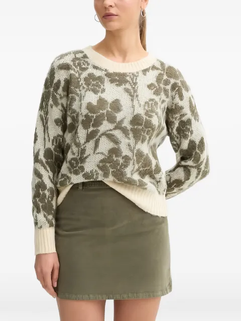 Benetton floral-pattern sweater