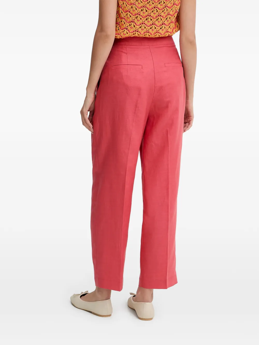 Benetton Cropped plooibroek Roze