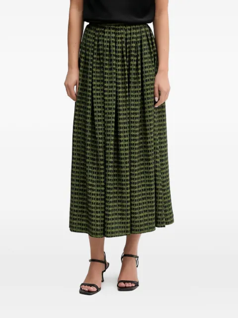 Benetton dotted midi skirt
