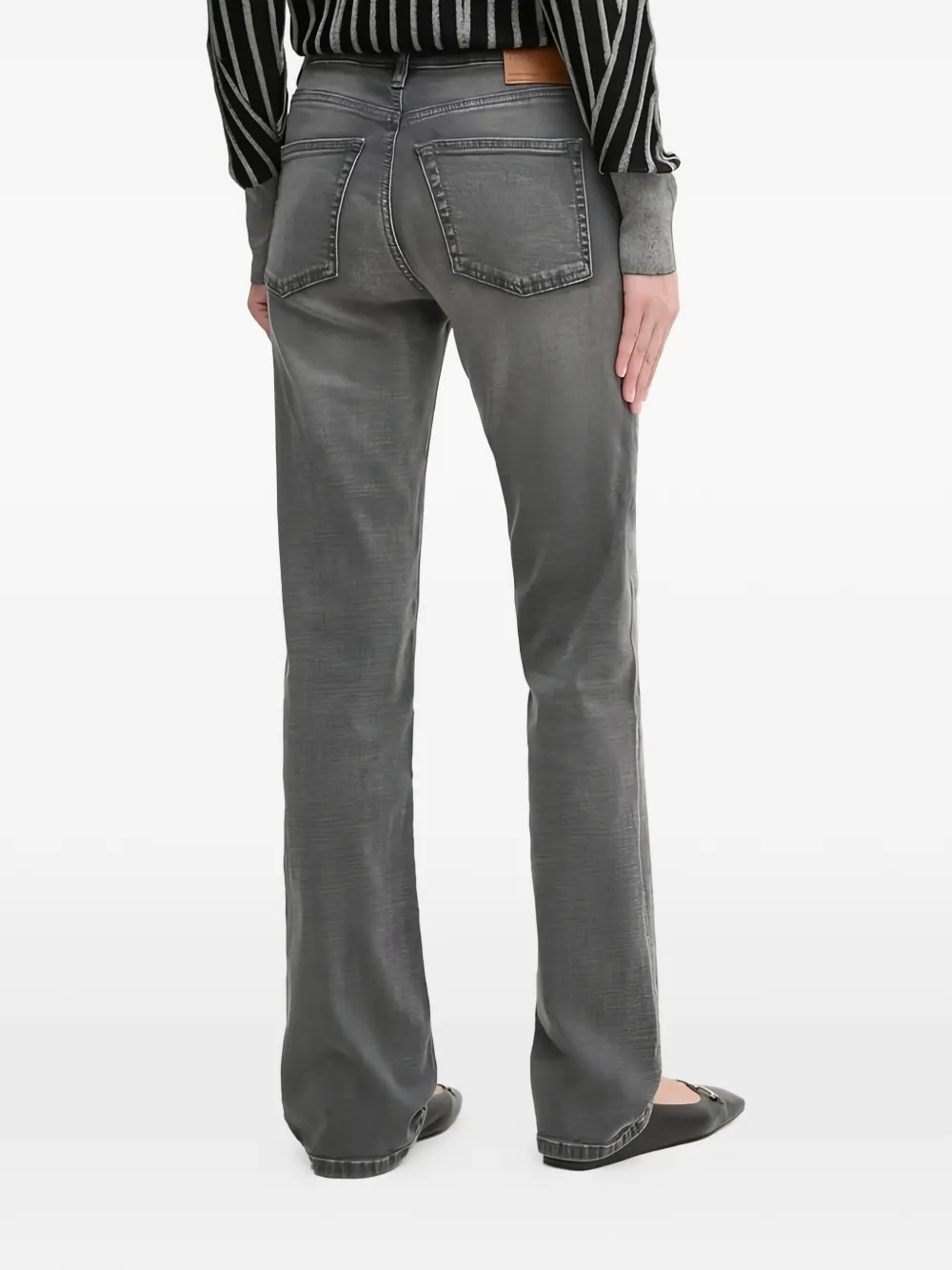  Benetton Vaqueros Con Cinco Bolsillos - Gris 