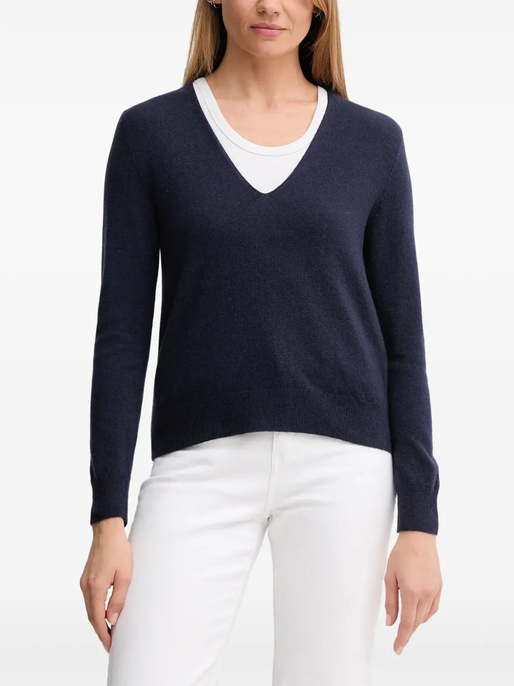 Benetton V-neck sweater - Blu