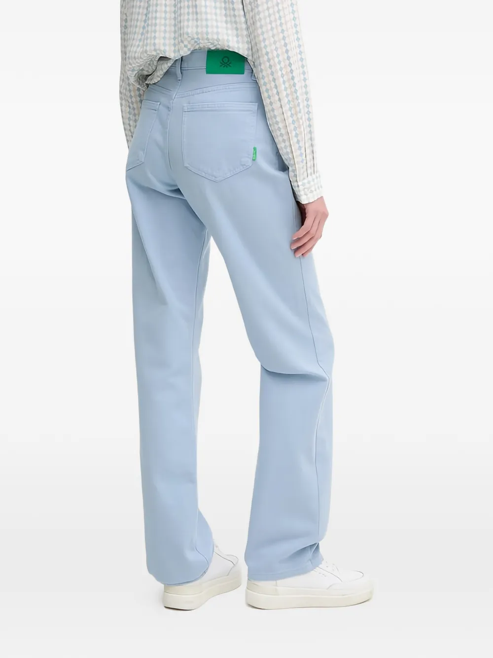  Benetton Vaqueros Con Cinco Bolsillos - Azul 