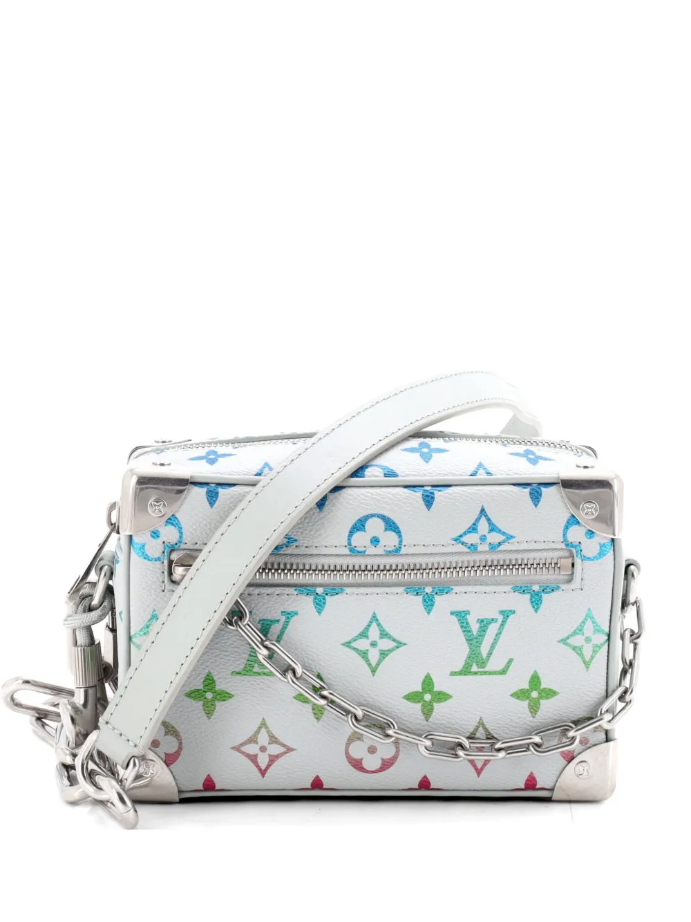 Louis Vuitton Pre-Owned Soft Trunk Bag Monogram Iridescent Gradient Canvas Mini crossbody bag - Grigio