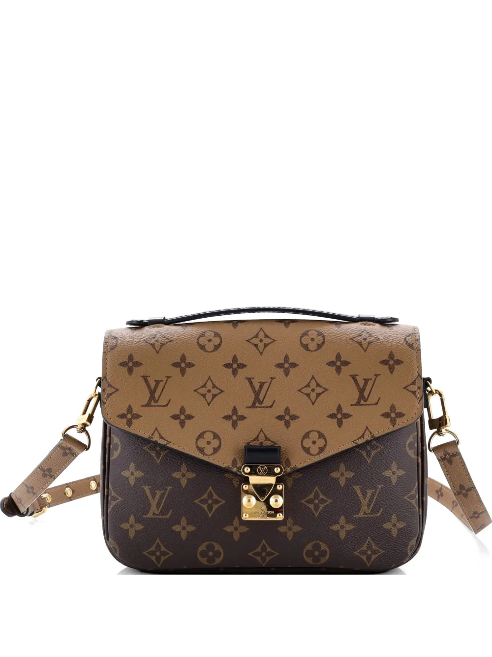 Louis Vuitton Pre-Owned Pochette Metis Reverse Monogram Canvas crossbody bag - Brown