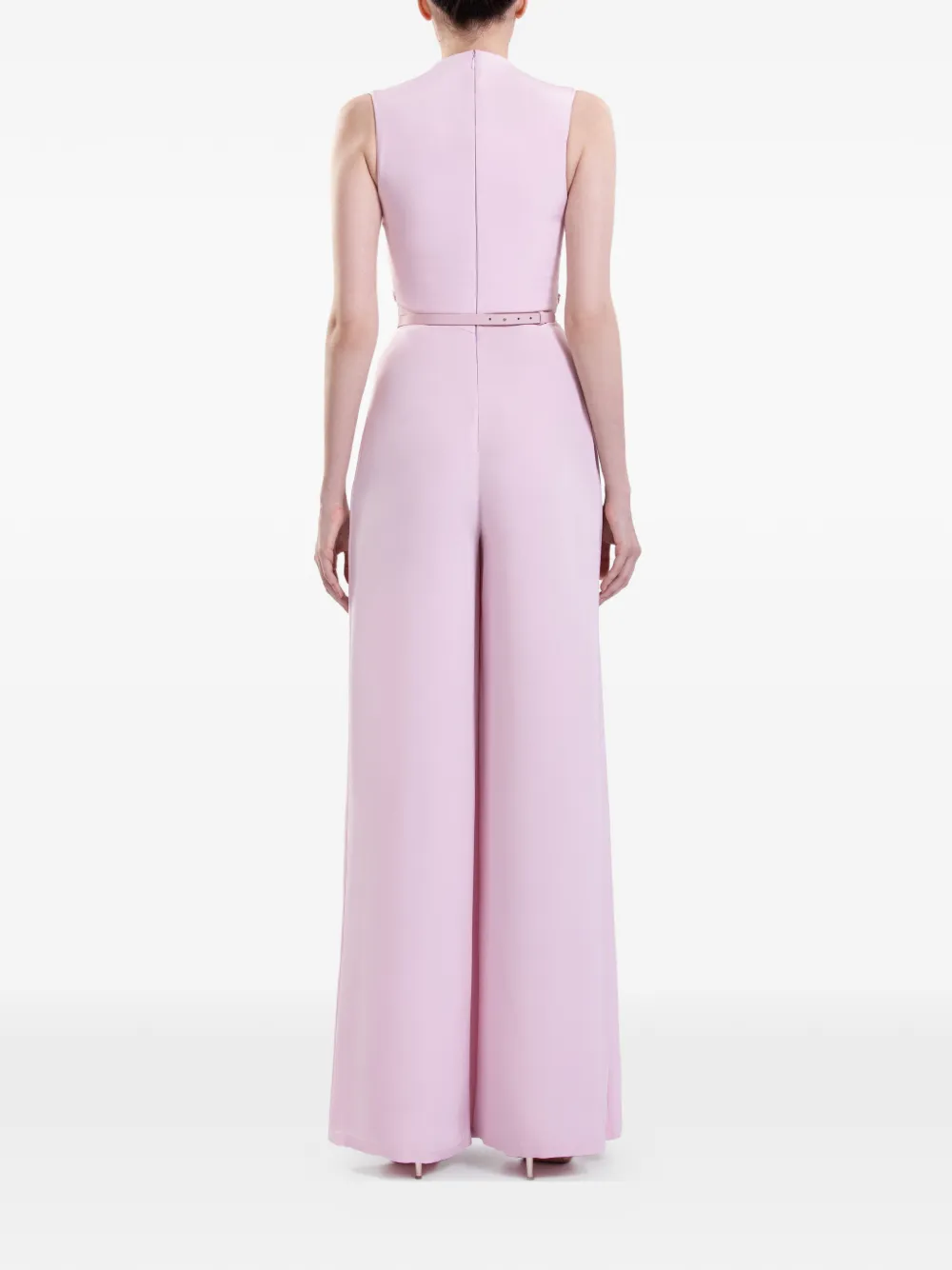 Saiid Kobeisy Verfraaide crêpe jumpsuit Roze