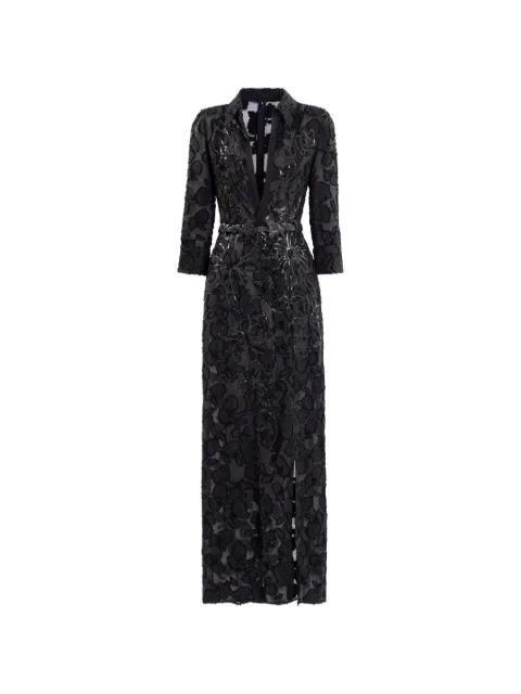 Saiid Kobeisy textured maxi dress