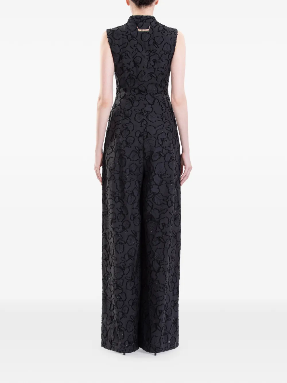 Saiid Kobeisy Jumpsuit met textuur Zwart
