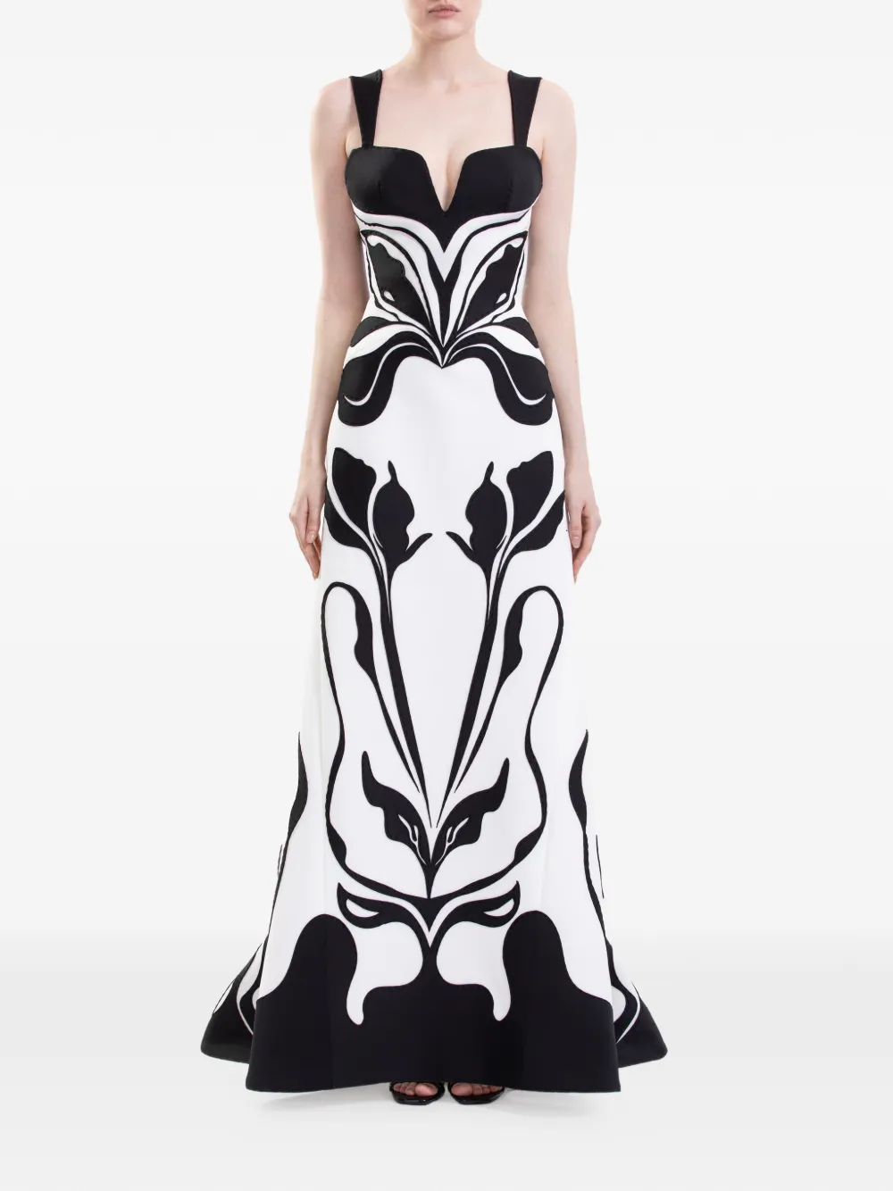 Saiid Kobeisy Scuba maxi-jurk met uitgesneden details Wit