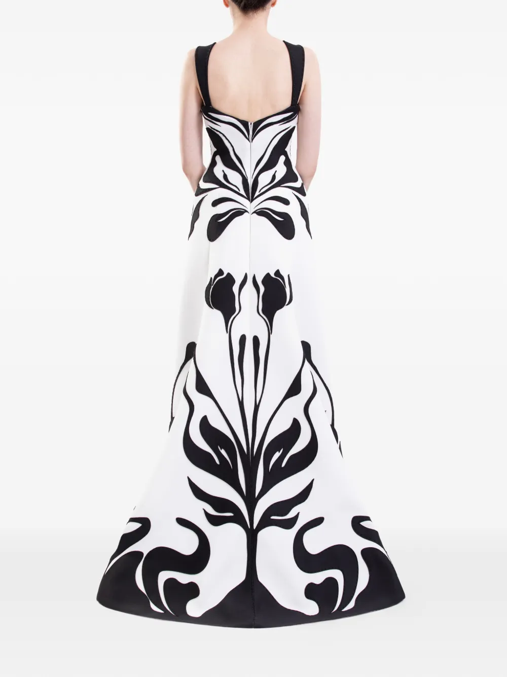 Saiid Kobeisy Scuba maxi-jurk met uitgesneden details Wit