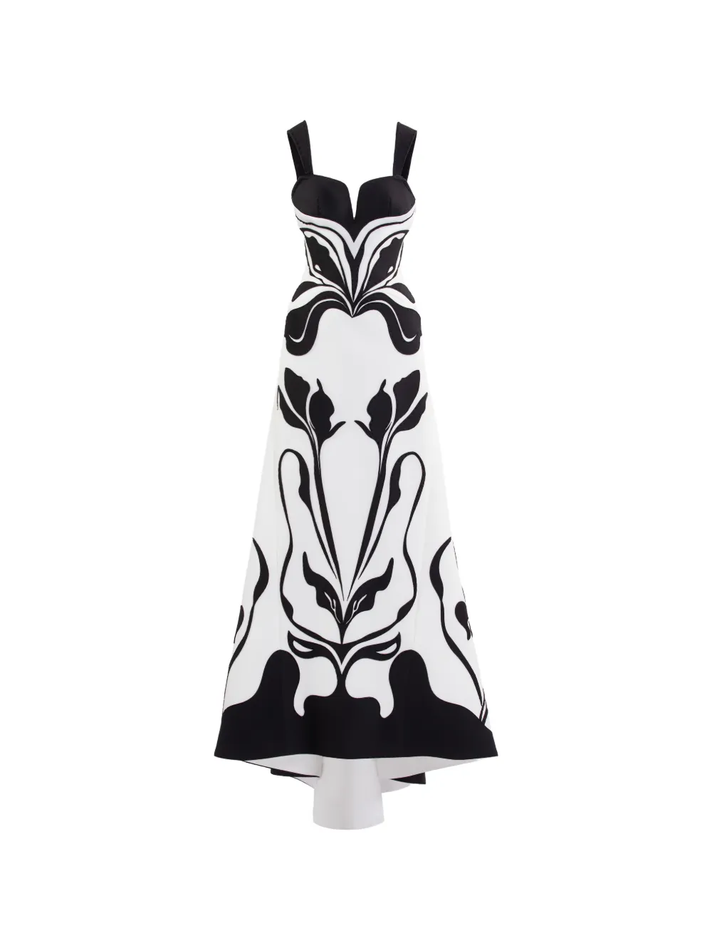 Saiid Kobeisy laser cut scuba maxi dress