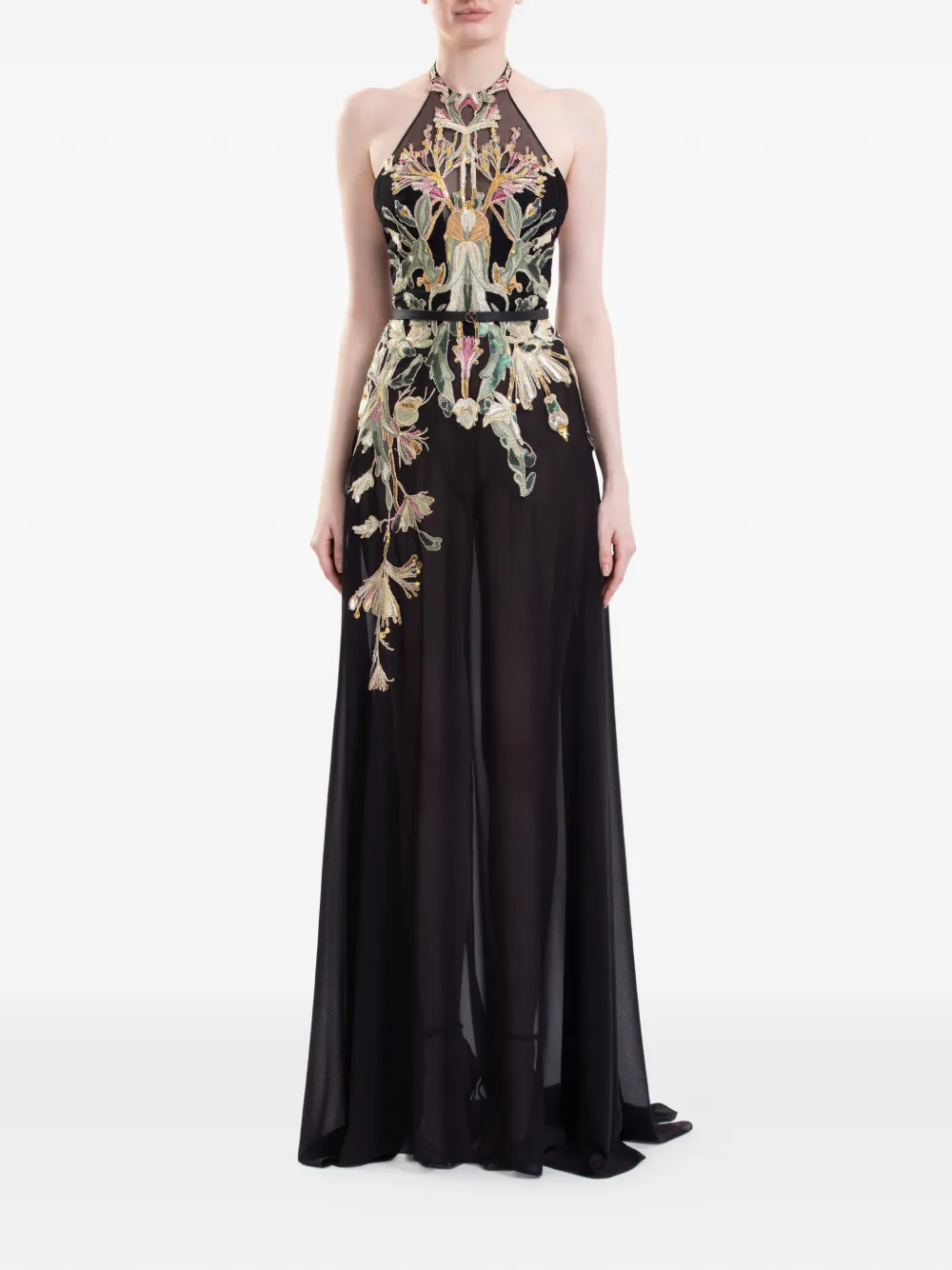 Saiid Kobeisy Mouwloze maxi-jurk Zwart
