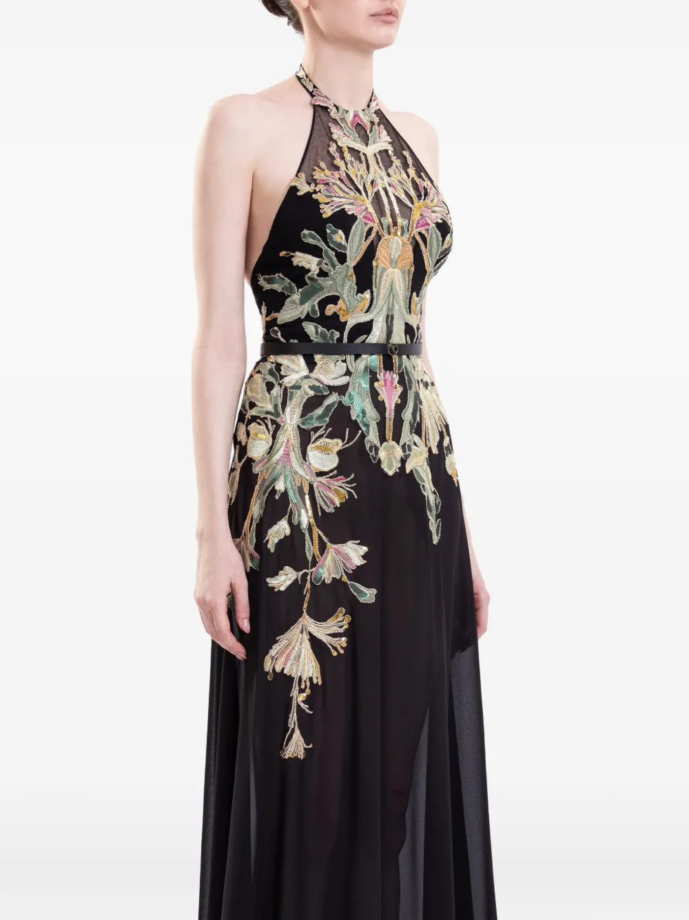 Saiid Kobeisy Mouwloze maxi-jurk Zwart