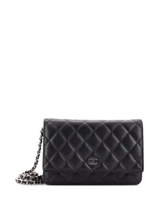 CHANEL Pre-Owned マトラッセ ラムスキン ウォレットオンチェーン