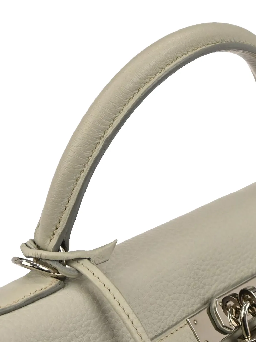 Hermès Pre-owned 2004 Top Handle Leather Handbag in Grey, view 4