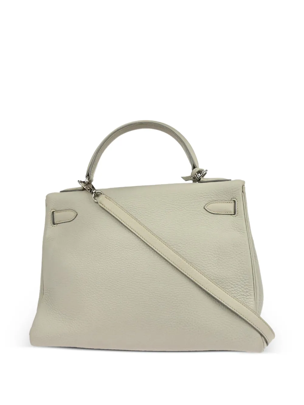 Hermès Pre-owned 2004 Top Handle Leather Handbag in Grey, view 2