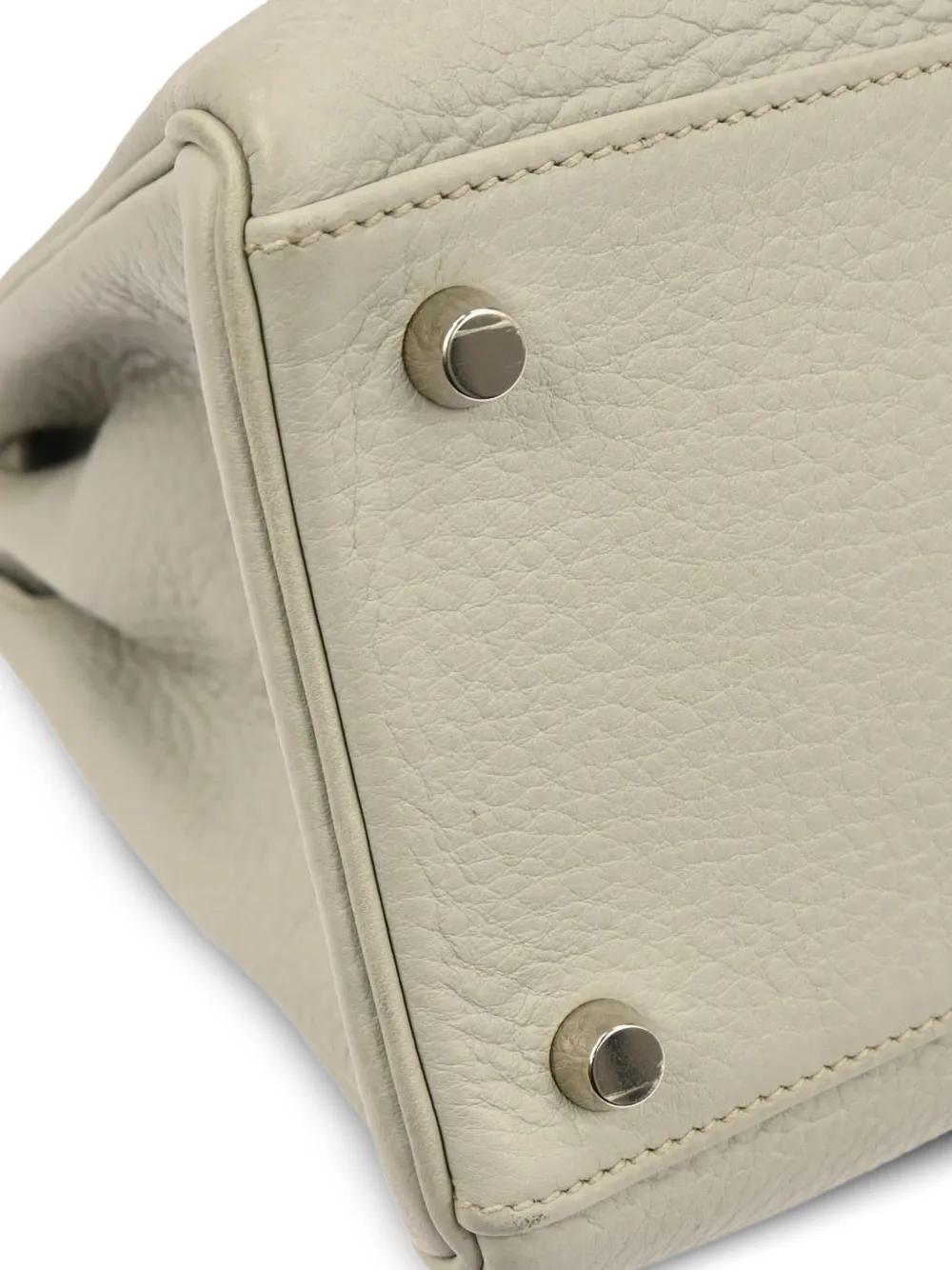 Hermès Pre-owned 2004 Top Handle Leather Handbag in Grey, view 5