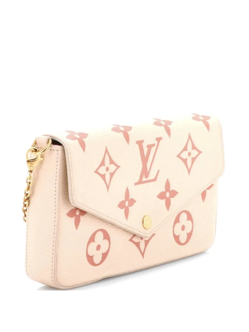 Louis Vuitton Pre-Owned Felicie Pochette Bicolor Monogram Empreinte Giant crossbody bag - Nude