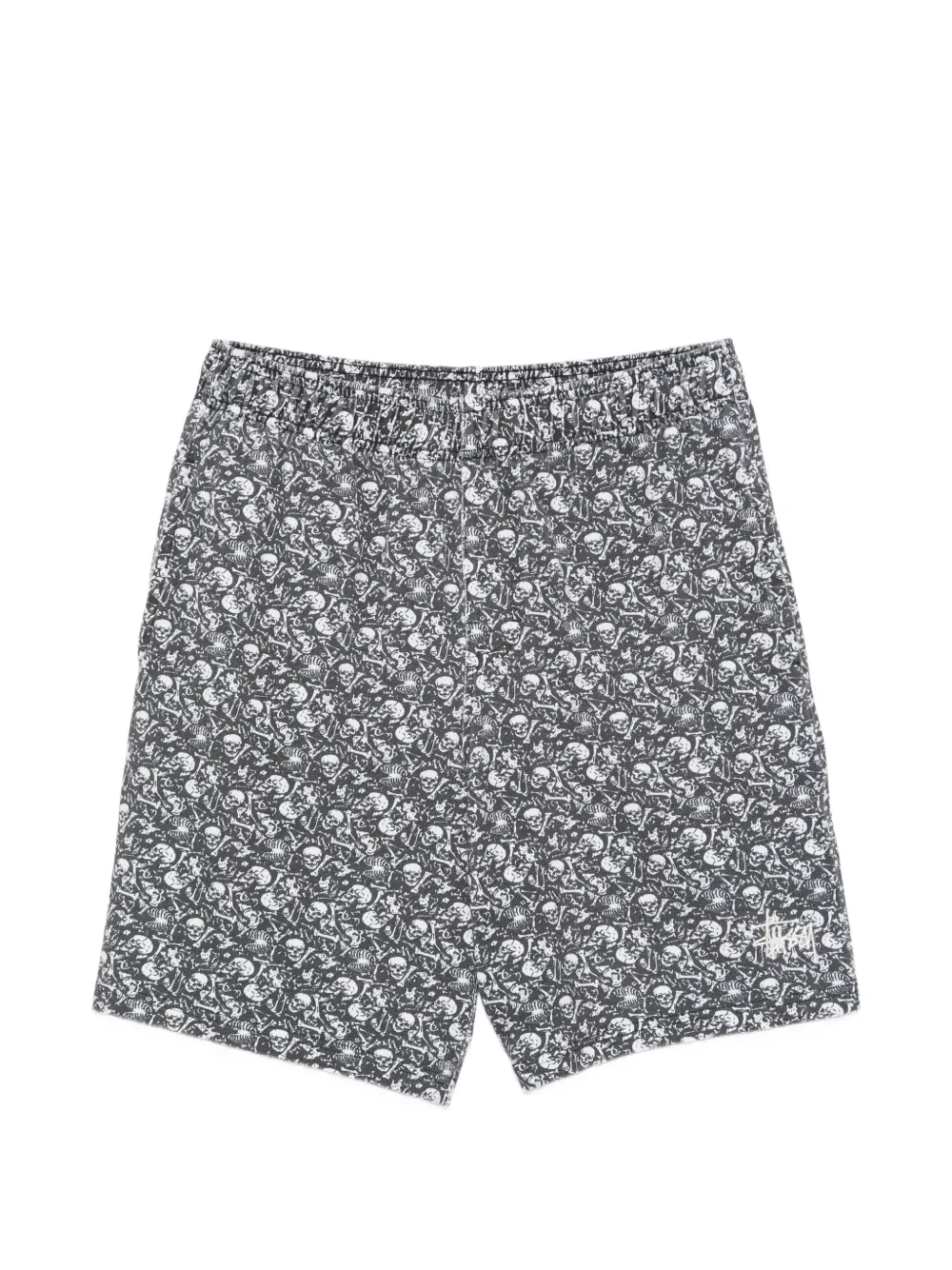 Stüssy skull-print shorts - Nero