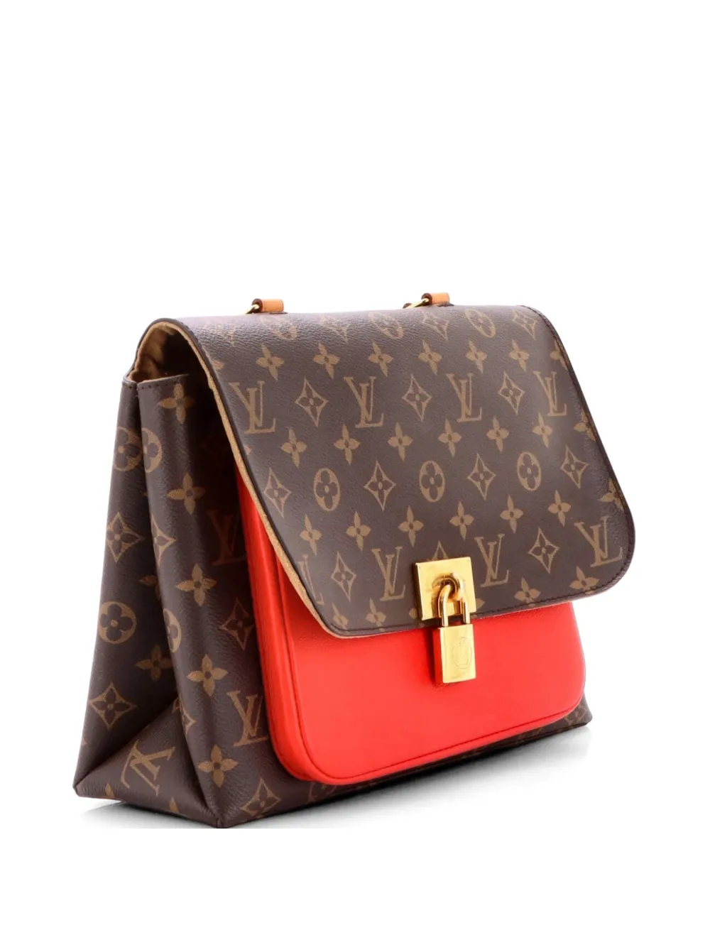 Louis Vuitton Pre-Owned Marignan Handbag Monogram Canvas with Leather shoulder bag - Marrone